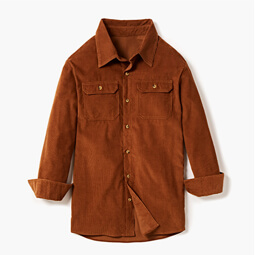 Cord Shirt with Chest Pockets - MF160
